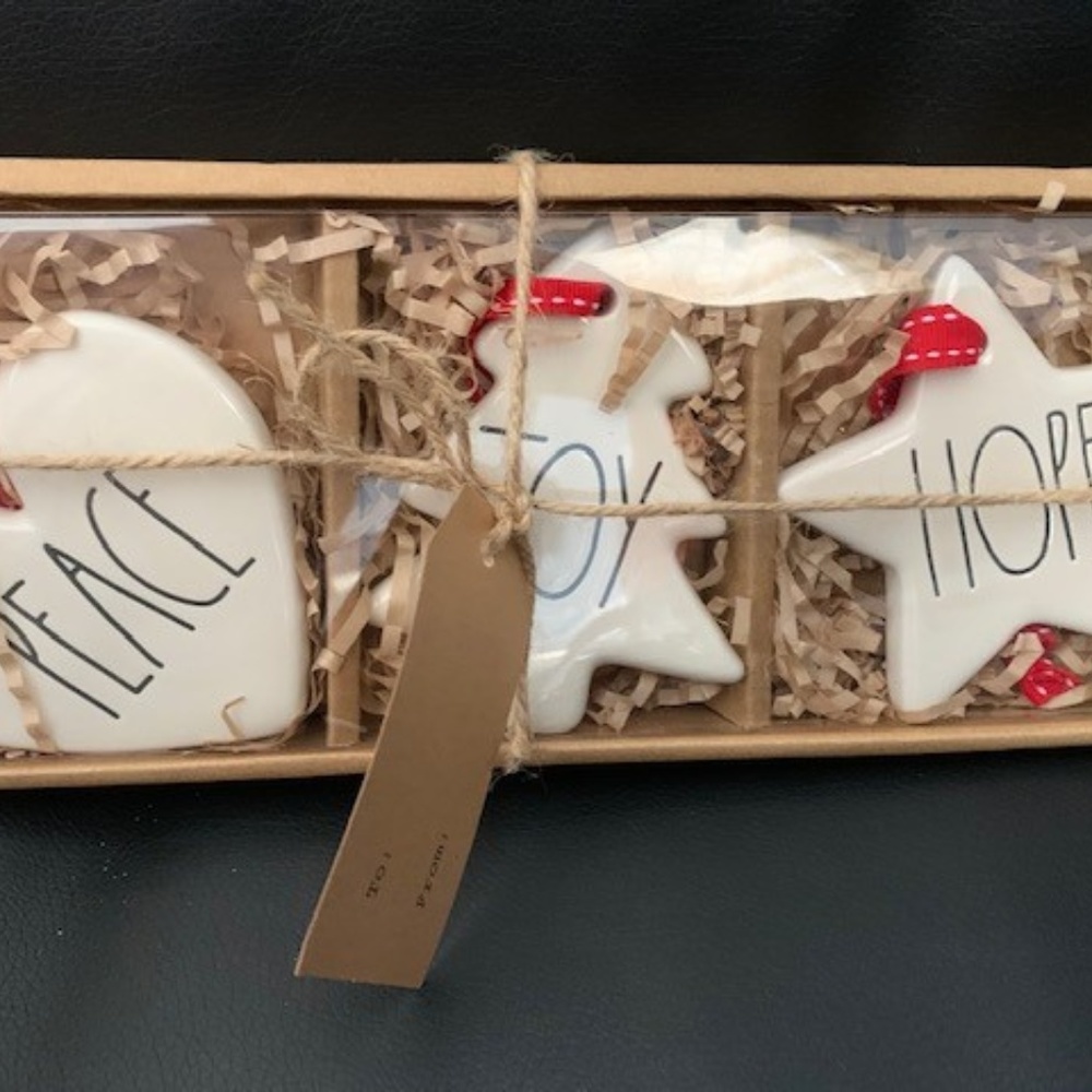 Rae Dunn Set of 3 Ornaments